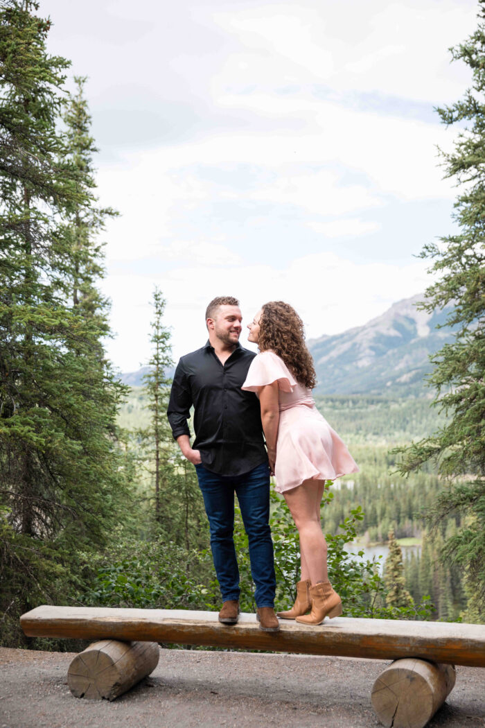 Koby Brown Photography, Sadie and Zach, Best Alaska Engagement Session Locations, Destination Wedding Photographer, Horseshoe Lake Trail Engagement Session