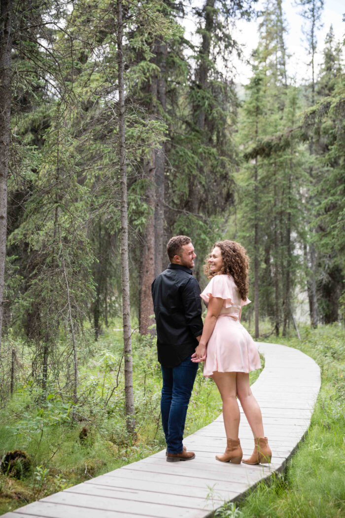 Koby Brown Photography, Sadie and Zach, Best Alaska Engagement Session Locations, National Park Engagement Photographer, Horseshoe Lake Trail Engagement Session