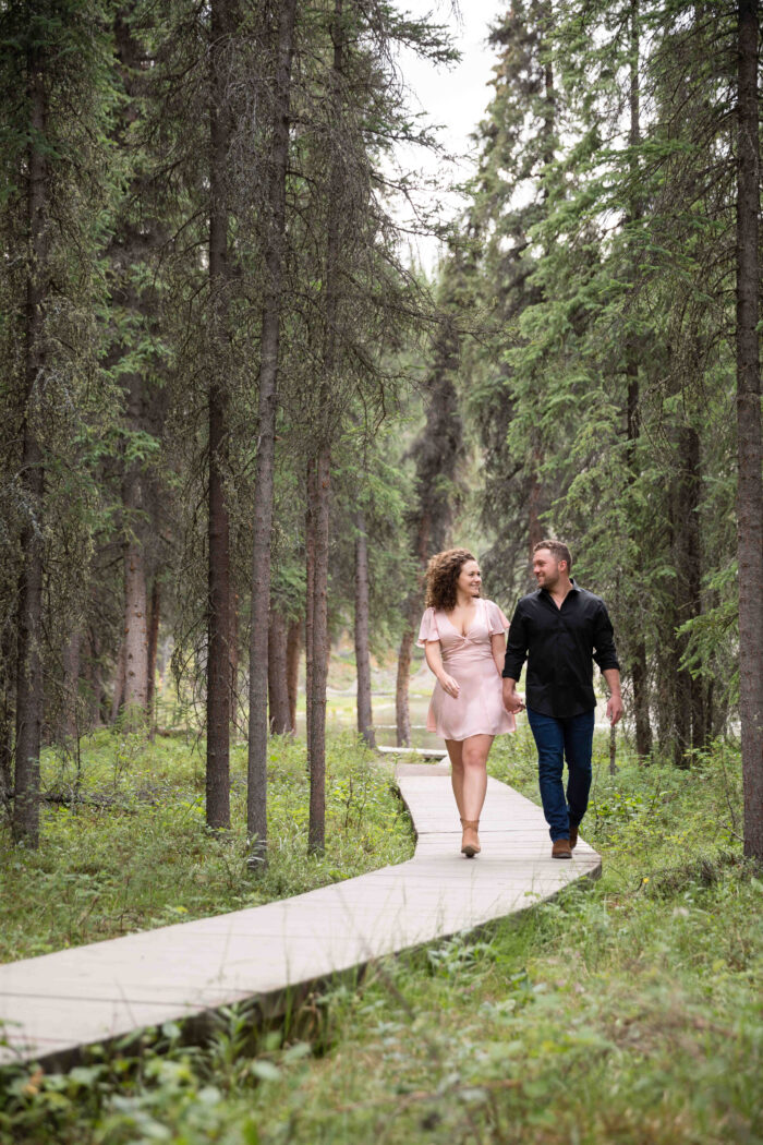 Koby Brown Photography, Sadie and Zach, Denali National Park, Alaska Wedding Photography, Horseshoe Lake Trail Engagement Session