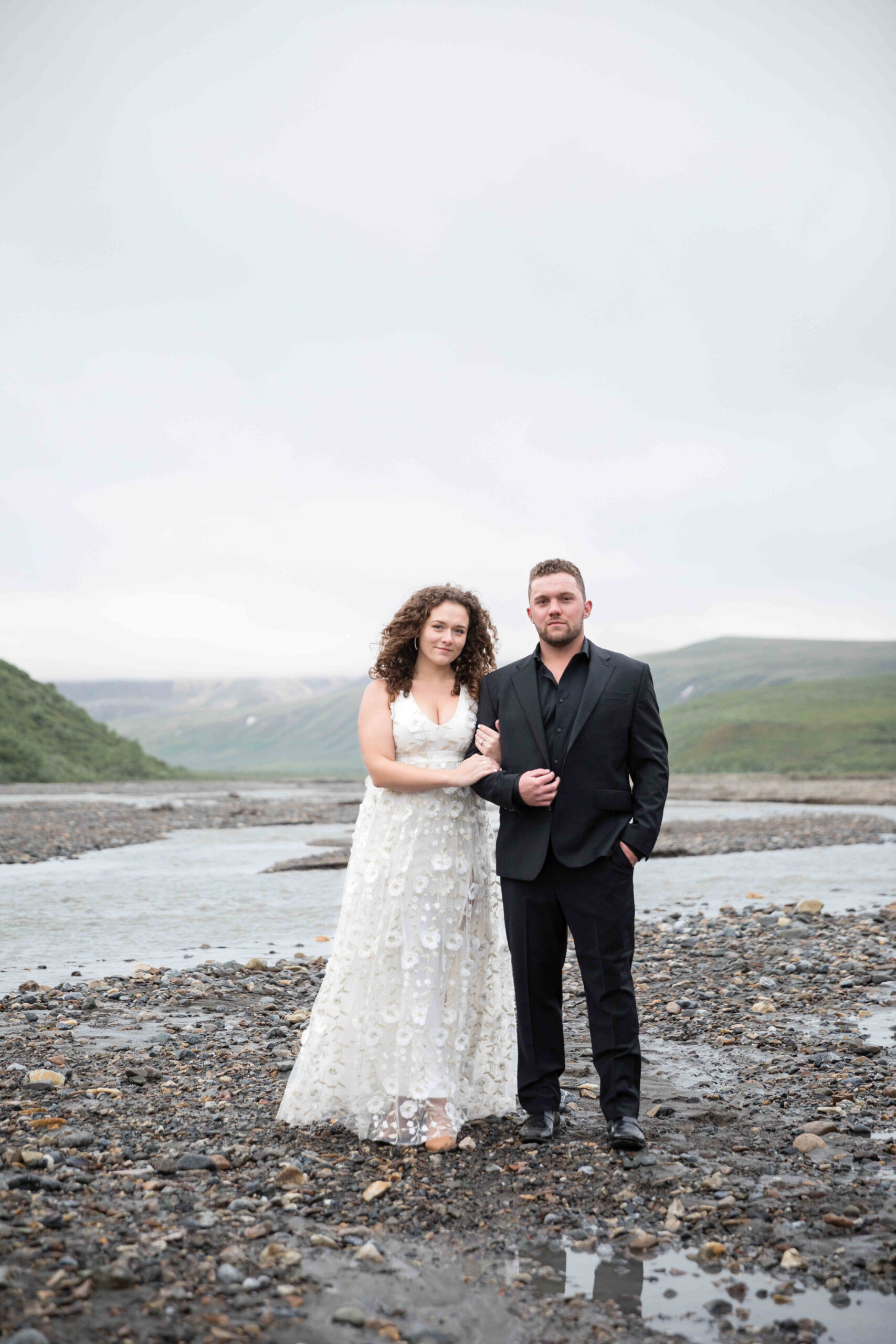 Koby Brown Photography, Sadie and Zach, Alaska Engagement Session, Adventure Session, Denali National Park East Fork River