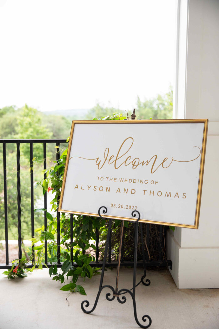 Wedding Welcome Sign, Koby Brown Photography, Alyson and Thomas