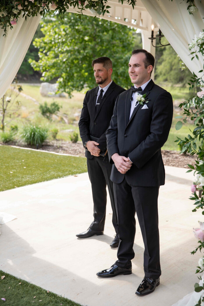 Groom at the Alter, Koby Brown Photography, Alyson and Thomas