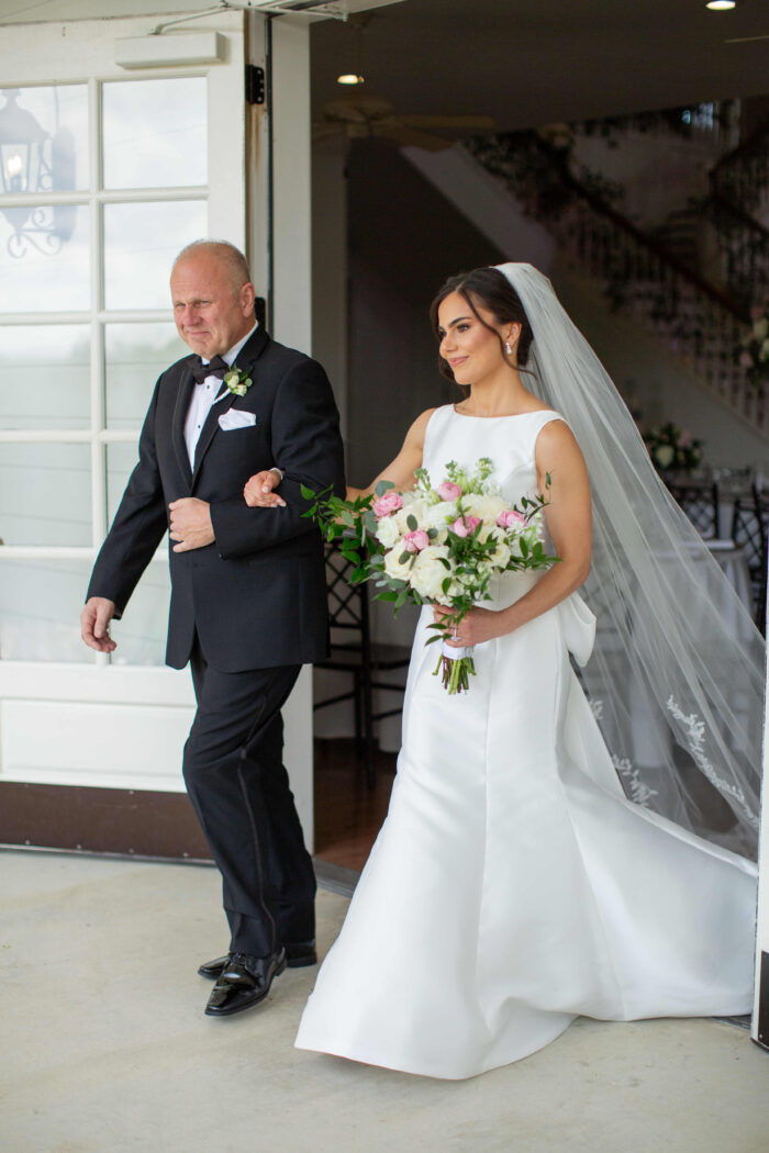 Elegant Texas wedding, Bride and Father Entrance, Koby Brown Photography, Alyson and Thomas