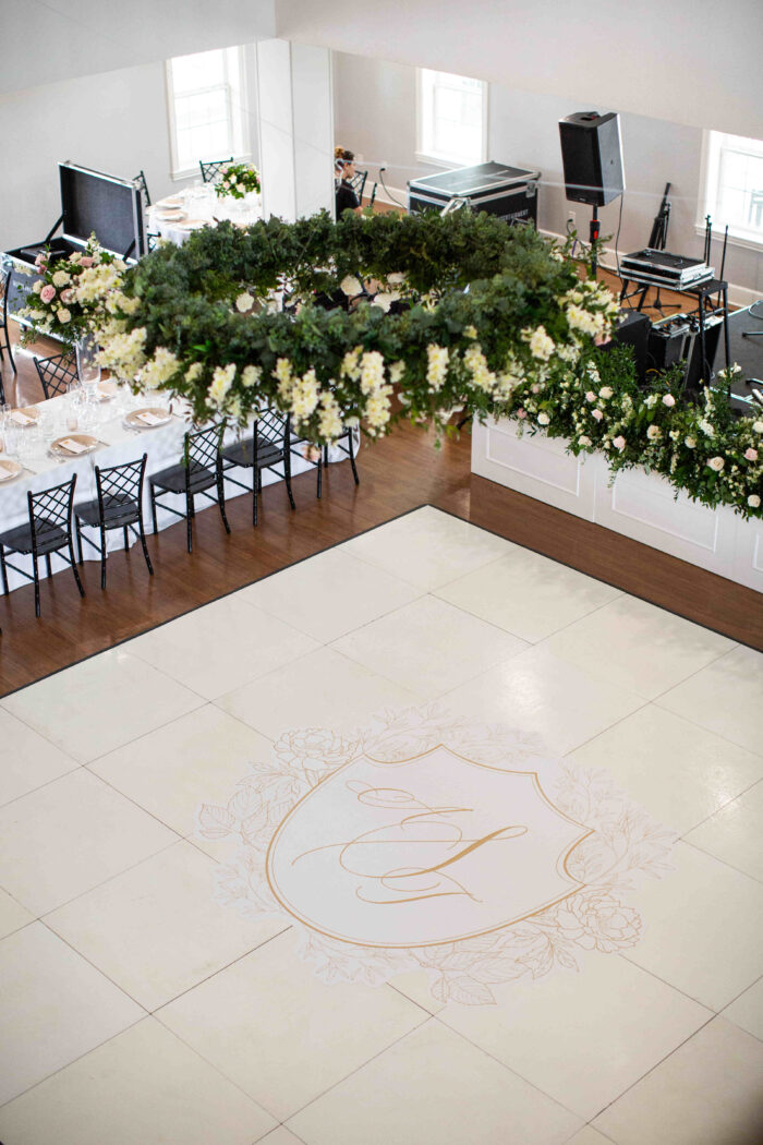 Wedding Reception Custom Dance Floor Decal, Koby Brown Photography, Alyson and Thomas